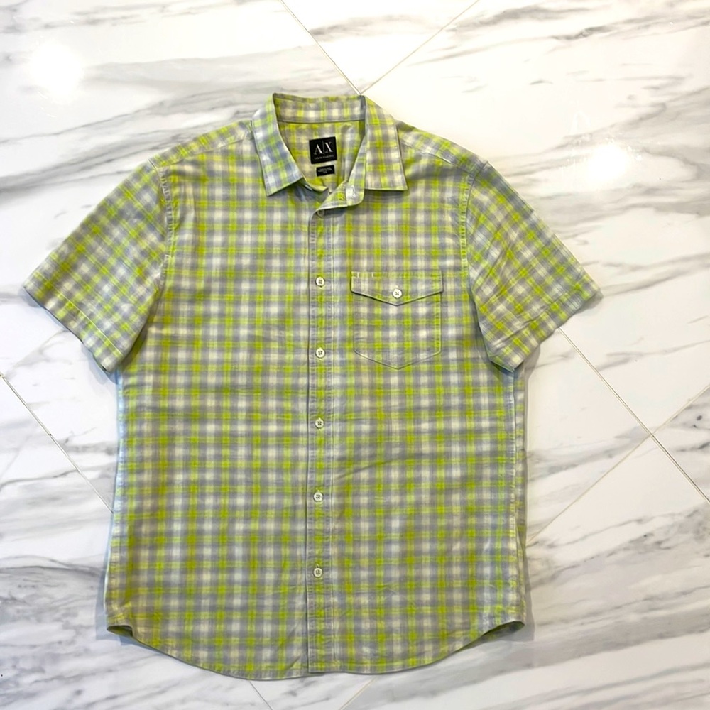 A/X Armani Exchange Men’s 100% Cotton Short Sleeve Shirt Size M